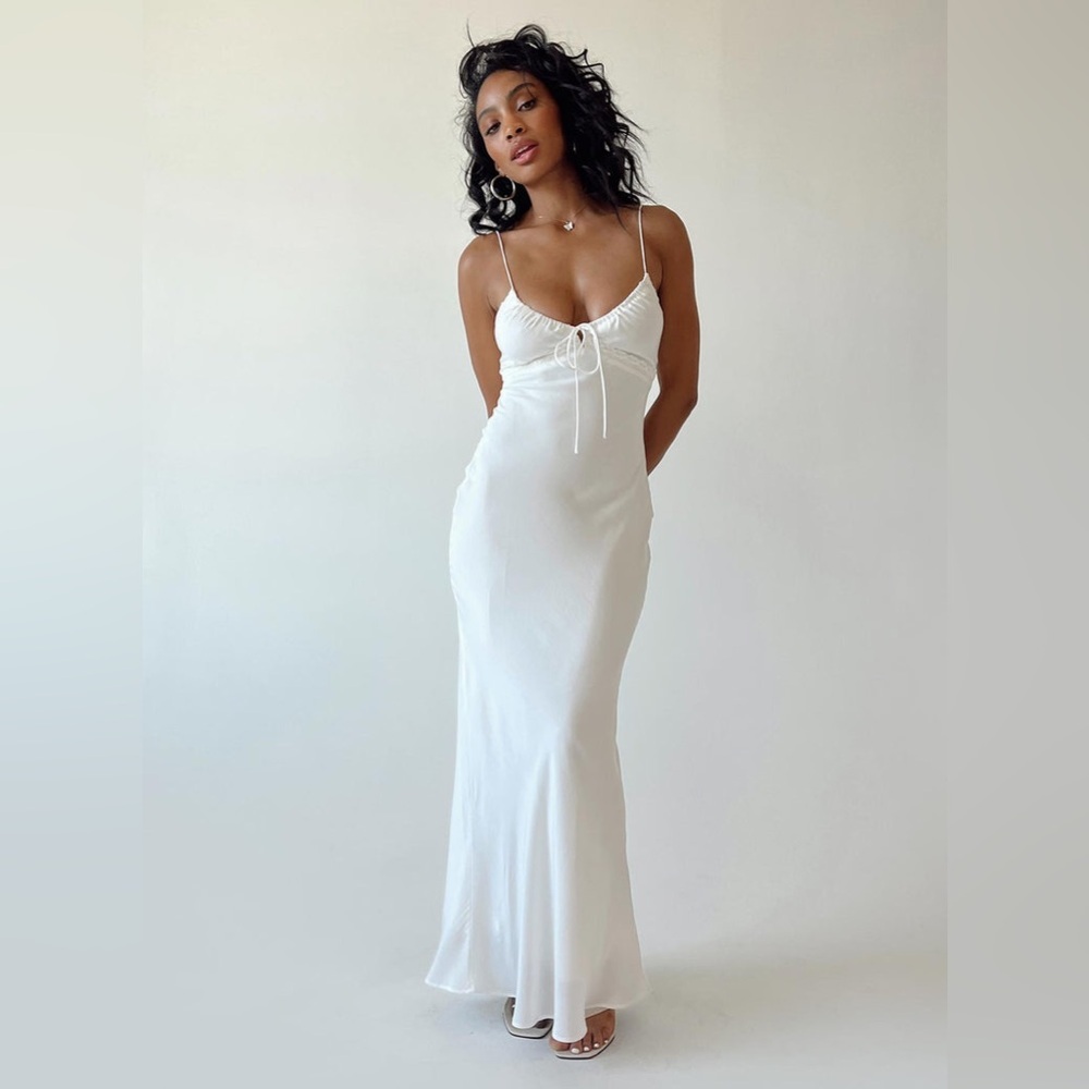 Princess Polly | Dresses | Princess Polly Crochet Lace Trim Maxi Dress Nwot